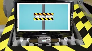 Experiment Shredding Flat Screen Monitor Amazing Video | The Crusher
