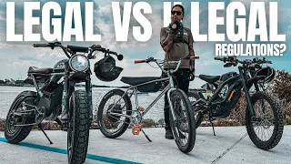 Government Crackdowns?! Illegal E-Bikes vs. Legal Options: Zooz, Super73, Sur Ron Compared