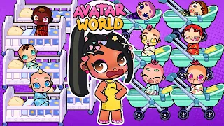 МНОГО КРОВАТЕЙ и КОЛЯСОК - ДЕТСКИЙ САД - ОБНОВЛЕНИЕ - МЛАДЕНЦЫ 👶 в AVATAR WORLD  - СЕКРЕТЫ !