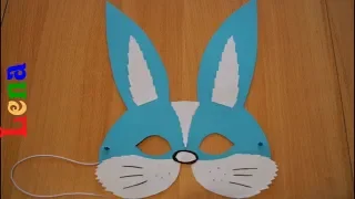 Hasen Maske basteln 🐰 Bunny DIY Rabbit Mask DIY 🐰  как сделать маску зайца из бумаги