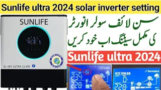 Sunlife ultra model solar inverter setting | solar inverter setting | Electric skills