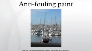 Anti-fouling paint