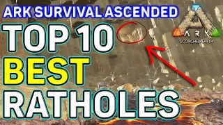 Top 10 BEST RAT HOLES / BASE LOCATIONS On Scorched Earth ARK: Ascended PvP