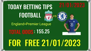 FOOTBALL PREDICTIONS TODAY 21/01/2023 SOCCER PREDICTIONS BETTING TIPS VIP