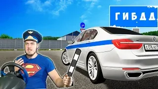 СТАЛ ДПСником - ПОЛИЦЕЙСКИЙ ПАТРУЛЬ в CITY CAR DRIVING + РУЛЬ