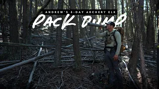 Pack Dump - 5 Day Elk Hunt with SG's Andrew Whitney