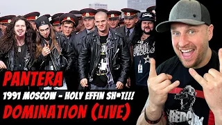 PANTERA - DOMINATION (LIVE MOSCOW 1991) HOLY EFFFIN (BLANK) REACTION