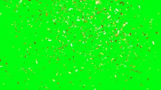 Golden Directional Confetti Explosion on Chroma - Chroma Key - No Copyright