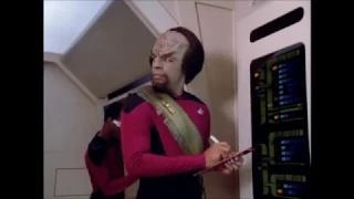 Worf's unintentionally hilarious accident