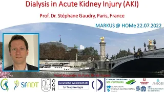 Dialysis in Acute Kidney Injury (AKI) - Prof. Gaudry (Paris, France)