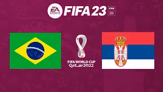Brasil x Sérvia | FIFA 23 Gameplay Copa do Mundo Qatar 2022 | Final [4K 60FPS]