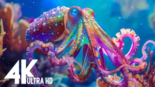 Aquarium 4K VIDEO (ULTRA HD) - Tranquil Aquarium Sounds 🫧  The Deep Ocean Floor Is Quiet #3