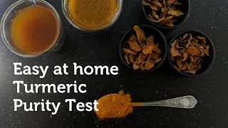 Turmeric Powder Adulteration - Easy Purity Test | September 2020