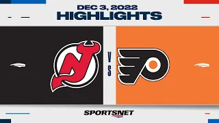 NHL Highlights | Devils vs. Flyers - December 3, 2022