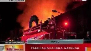 BT: Pabrika ng kandila sa Valenzuela, nasunog