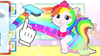 BABY PETS 🌈👸 The Story of Kira The Rainbow Princess