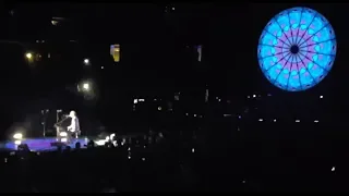 Chris Martin yelling at the security (Funny!)