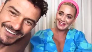 Shirtless Orlando Bloom Crashes Katy Perry's Livestream