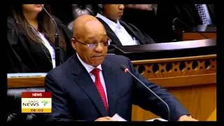 President delivers budget vote despite disruptions