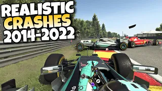 F1 REALISTIC CRASHES 2014 - 2022 #24