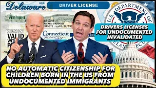 Canceled: Out of state drivers license for undocumented,  birthright citizenship may end by DeSantis