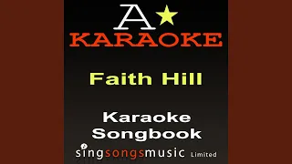 Cry (Originally Performed By Faith Hill) (Karaoke Audio Version)