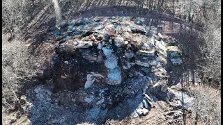 Blasting and crushing rock