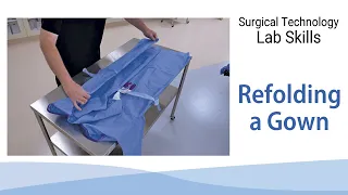 Refolding a Surgical Gown