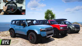 2024 Toyota Land Cruiser Prado Vs Defender & Bronco | OFFROAD CONVOY | GTA 6 Will Have These Cars!