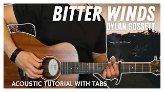 Bitter Winds - Dylan Gosset (Acoustic Tutorial with Tabs) - Includes Hammer-ons/Pull-offs