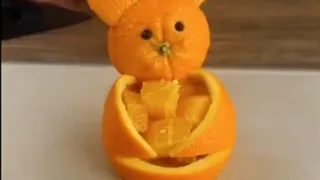 Urso de laranja- Receita Heróis da Fruta - Lanches divertidos e saudáveis para crianças