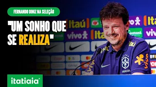 FERNANDO DINIZ É APRESENTADO COMO NOVO TÉCNICO DA SELEÇÃO E EVITA FALAR SOBRE ANCELOTTI