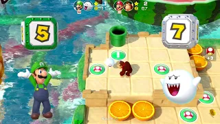‎Super Mario Party | Luigi & Boo vs Mario & Donkey Kong #409 Turns 10 (Player 1)