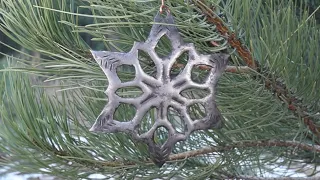 Forged Christmas Snowflake Ornament