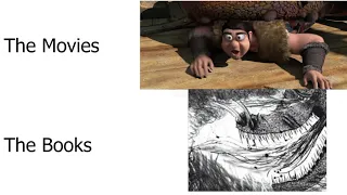 How to Train your Dragon movies vs books wokeuplikethis meme