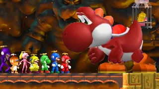 What if Mario Allstars fight Evil Red Yoshi in New Super Mario Bros. Wii