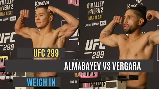 UFC weigh in | Assu Almabayev vs CJ Vergara