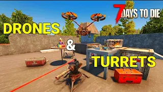 7 Days to Die: How to Craft and Use Turrets and Drones (Medic Drone)