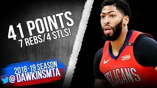 Anthony Davis Full Highlights 2018 12 10 Celtics vs Pelicans   41 Pts!  FreeDawkins