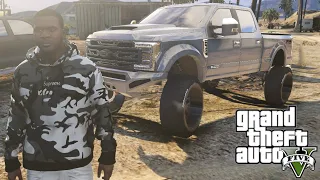 GTA 5 Real Life Mod #128 Lifted 2019 F350 King Ranch & Meth Trap Life! (Real Hood Life 5)