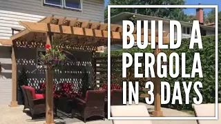 DIY Overview: A Pergola on Concrete Patio in 3 Days.  It’s Possible!