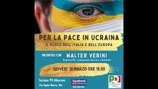 Per la pace in Ucraina. Il ruolo dell'Italia e dell'Europa