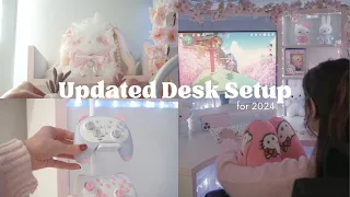 2024 cute desk setup/ gaming setup makeover ♥ | Pinterest inspired, Ikea, minimalist + PC upgrade