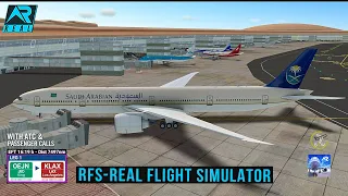 RFS - Real Flight Simulator -Jeddah to Los Angeles||Full Flight||B777-300ER||Saudia||FHD||Real Route