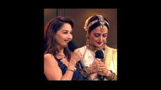 Madhuri Dixit and Rekha Sharing Stage