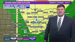DFW Weather | Severe weather possible Monday evening in 14 day forecast