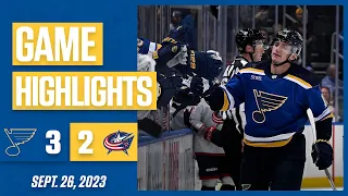 Game Highlights: Blues 3, Blue Jackets 2