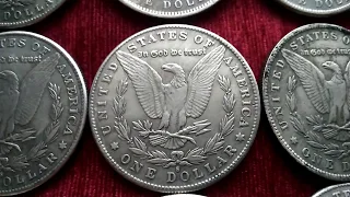 One dollar 1878-1921 год коллекция копия серебряного доллара