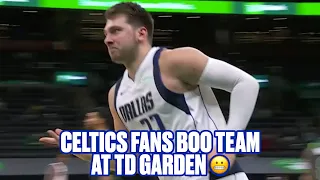 Boston Fans Started Booing Celtics At TD Garden While Luka Doncic GOES OFF