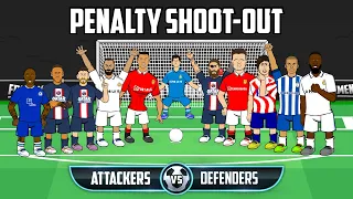 ⚽️Penalty Shoot-Out! Attackers vs Defenders⚽️(Frontmen Season 4.5 Feat Ronaldo Messi Neymar Maguire)